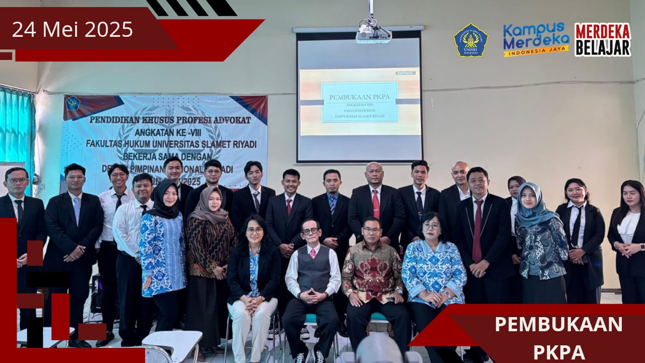 PEMBUKAAN PENDIDIKAN KHUSUS PROFESI ADVOKAT(PKPA) 2025 ANGKATAN KE-VIII