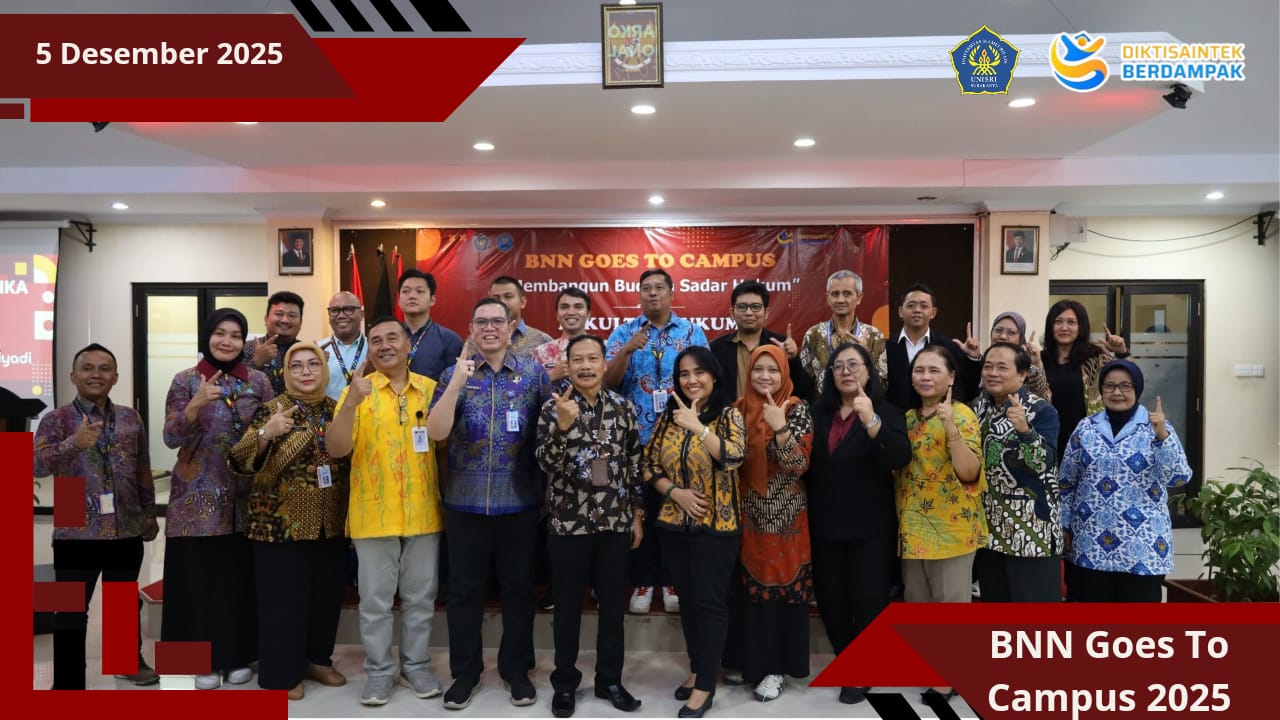 BNN Goes to Campus bekerja sama dengan Fakultas Hukum UNISRI